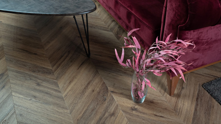 Кварцвиниловая плитка VINILAM PARQUET CHEVRON I107516 Шеврон Лувр